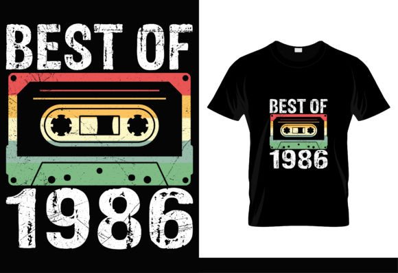 Download Vintage Best of 1986 Birthday T-Shirt - 1986 Collection