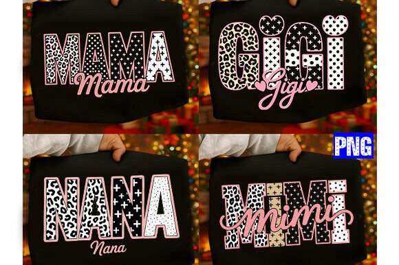 Download Preppy Leopard Mama Gigi Mimi Nana PNG - Nana Collection