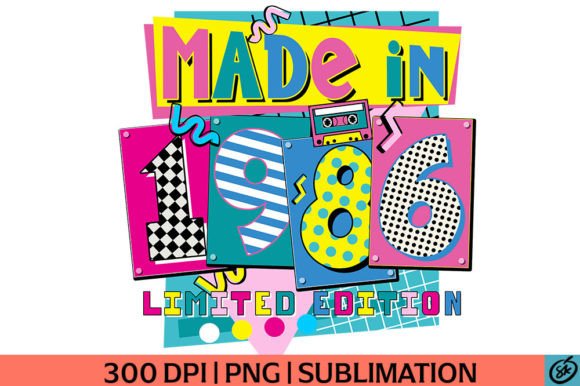 Download Made in 1986 PNG Sublimation - 1986 Collection