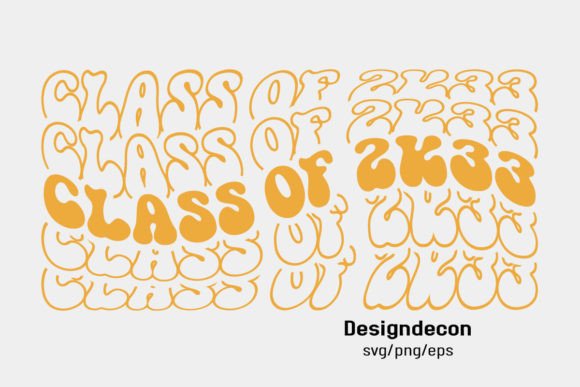 Download Class of 2033 Retro Wavy Mirrored Svg - 2033 Collection