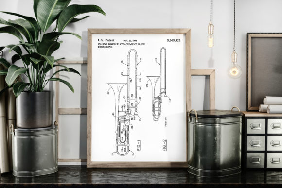 Download Slide Trombone 1994 Patent Art Poster - 1994 Collection