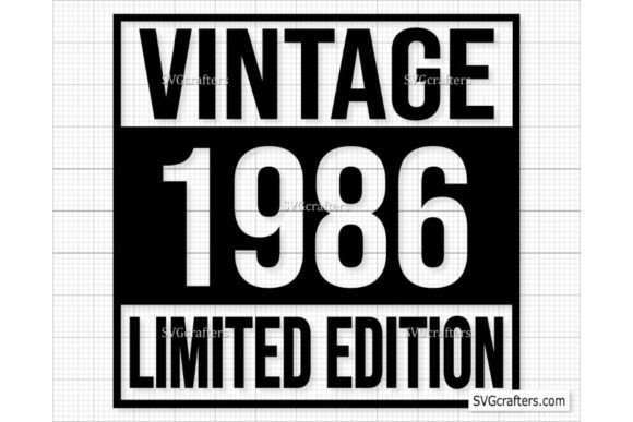 Download Vintage 1986 Svg Png, 36th Birthday Svg - 1986 Collection