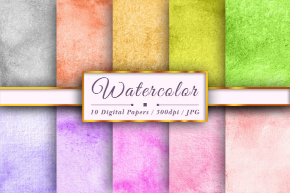 Download Watercolor Sublimations Texture Vol 2033 - Premium Bundle